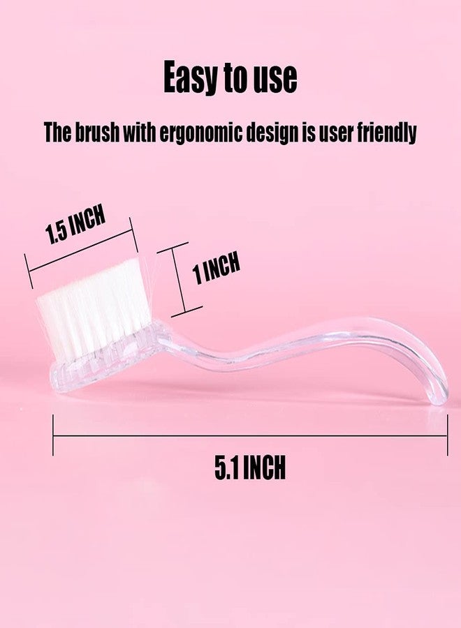 WOLEDOE 2 Pack Hamster Brush, Hedgehog Cleaning Supplies, Guinea Pig Massage Combs - Transparent - Image 4